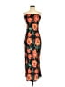 RESA 100% Polyester Print Orange Cocktail Dress Size M - photo 1