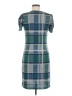 En Focus Studio 100% Polyester Plaid Teal Casual Dress Size 6 - photo 2