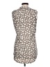 SJS Polka Dots Gray Sleeveless Blouse Size L - photo 2