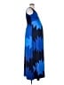 Olian Graphic Blue Casual Dress Size S - photo 4