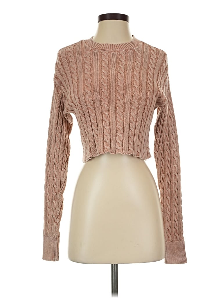 Pre-owned Aerie Pullover Sweater In Tan