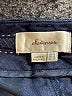 Elevenses Blue Black Linen Pants Size 0 - photo 7