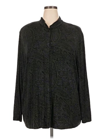 Vikki Vi Long Sleeve Button-Down Shirt (view 1)