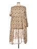 Ellos 100% Polyester Floral Tan Casual Dress Size 22 - photo 1