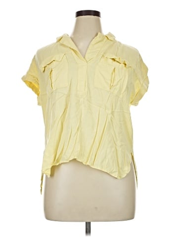 Rose + Olive Short Sleeve Blouse (view 1)