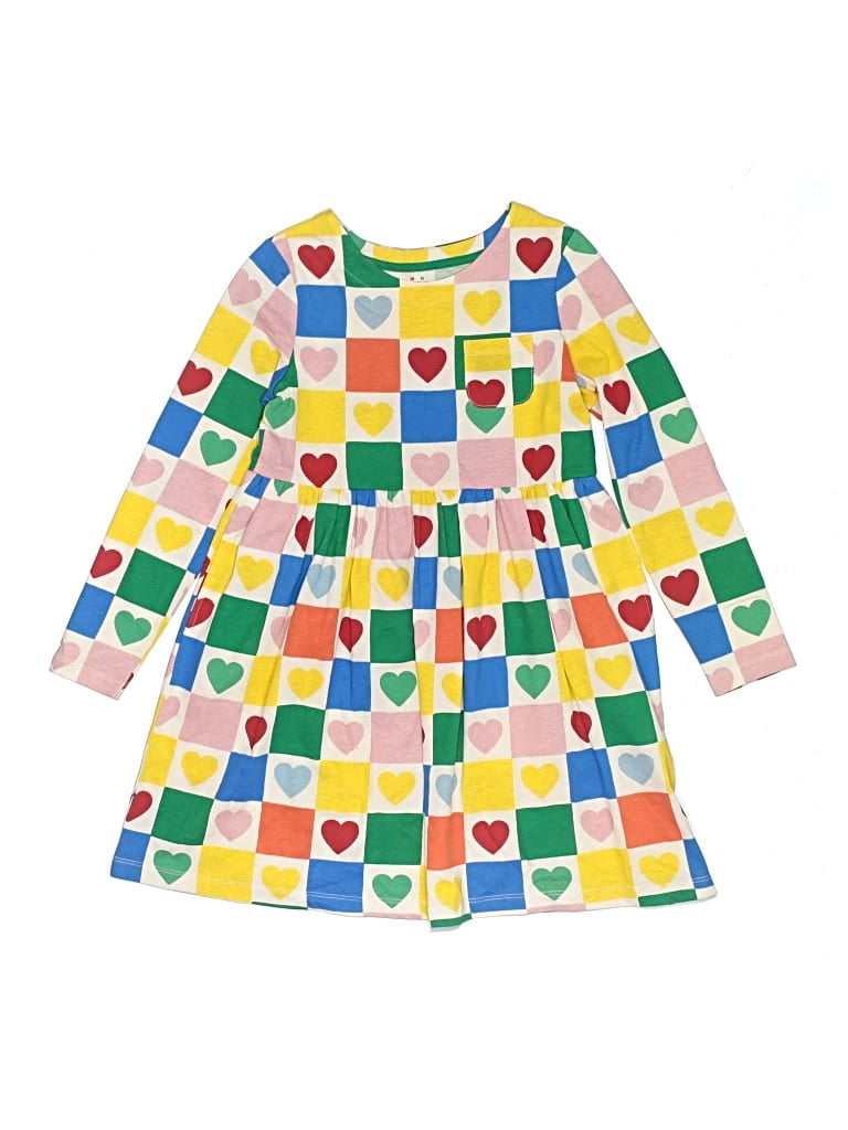 Pre-owned Mini Boden Kids' Dress In Yellow