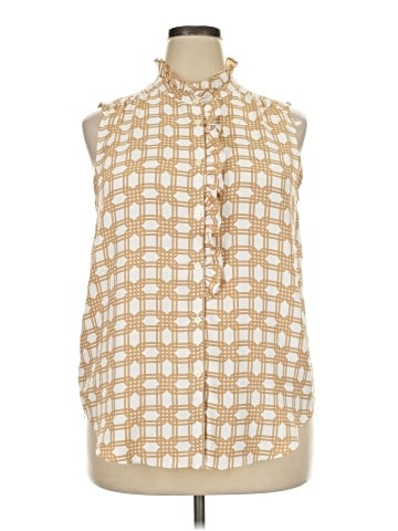 Ann Taylor Sleeveless Button-Down Shirt (view 1)
