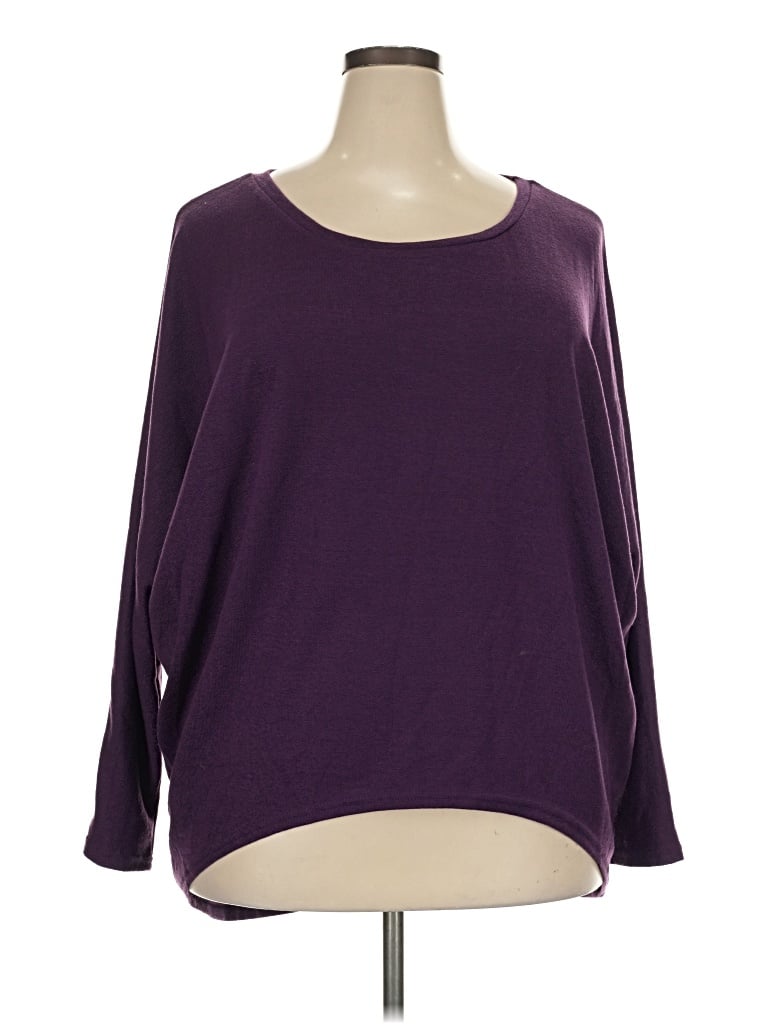 Pre-owned Zanzea Collection Pullover Sweater In Purple