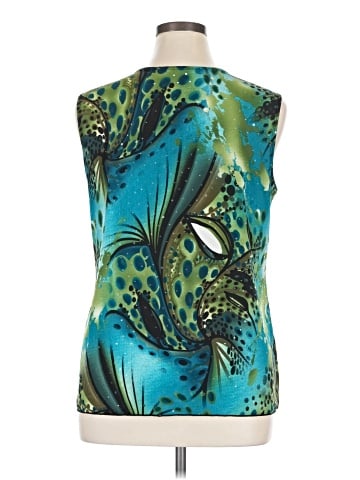 Brittany Black Sleeveless Blouse (view 2)