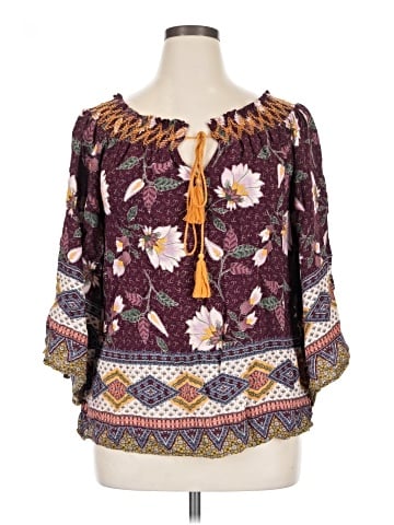 Oddi 3/4 Sleeve Blouse (view 1)
