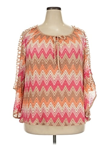 Tacera 3/4 Sleeve Blouse (view 1)