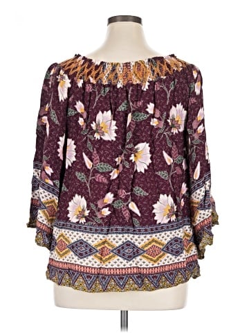Oddi 3/4 Sleeve Blouse (view 2)