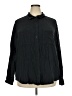 Gap 100% Cotton Houndstooth Black Long Sleeve Button-Down Shirt Size XXL - photo 1