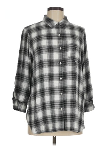 Intro 3/4 Sleeve Button-Down Shirt (view 1)