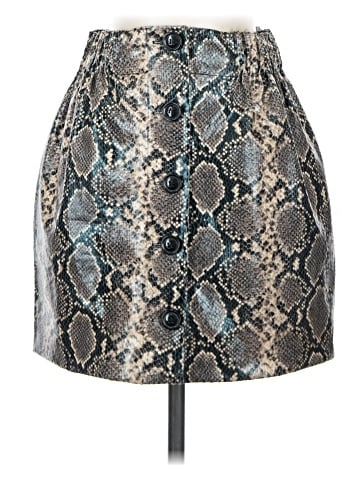Zara Basic Faux Leather Skirt (view 1)