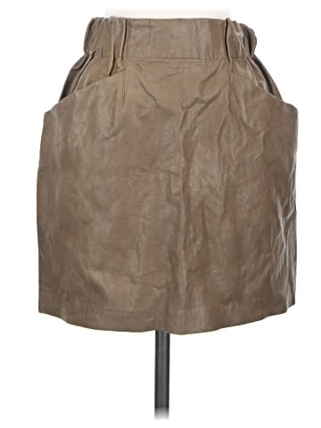 Zara Basic Faux Leather Skirt (view 1)