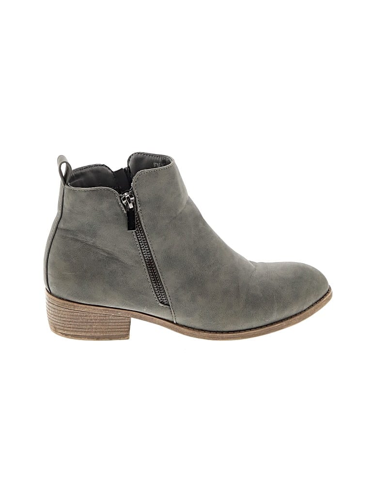 Pre-owned Assorted Brands Ankle Boots In Gray