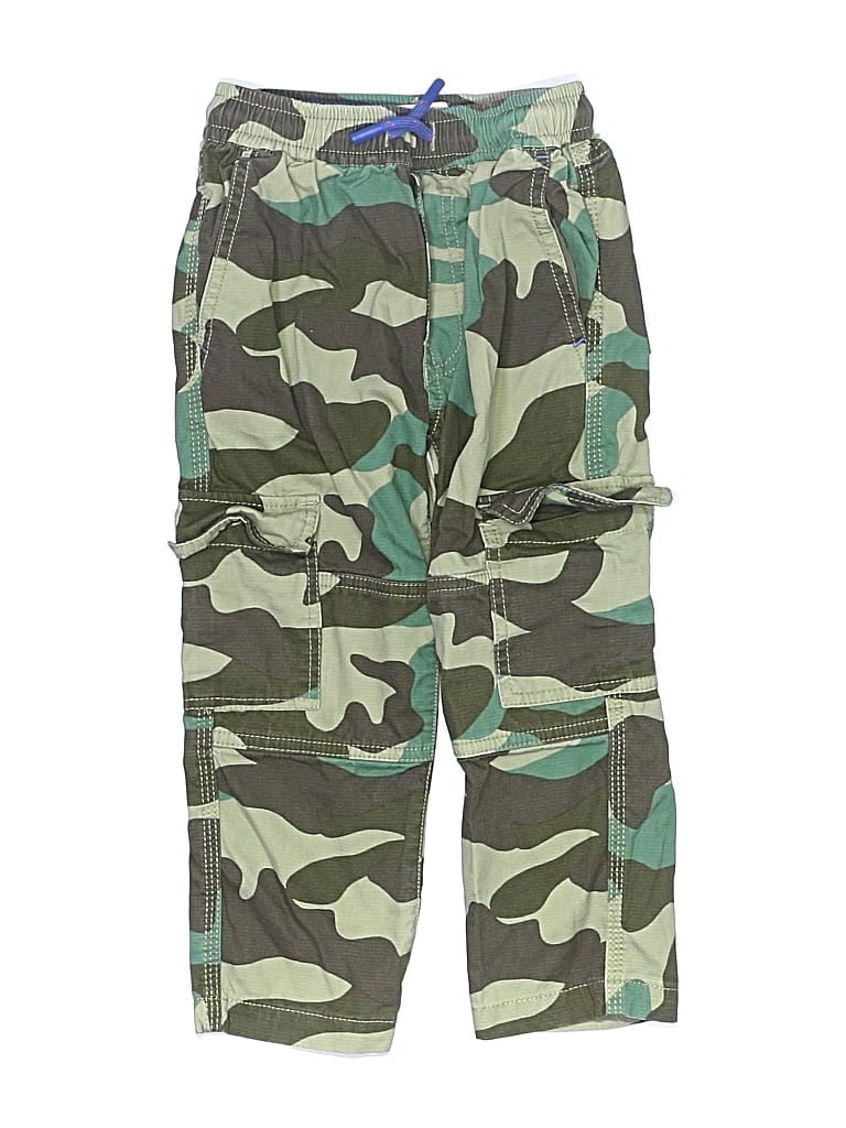 Pre-owned Mini Boden Kids' Cargo Pants In Green
