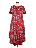 Lularoe Print Red Casual Dress Size 2XL - photo 2