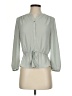 Babaton 100% Polyester Gray Long Sleeve Blouse Size XS - photo 1