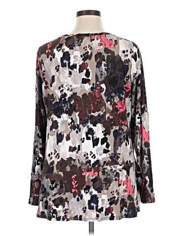 LOGO by Lori Goldstein 3/4 Sleeve Blouse (view 2)