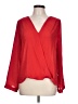 Three Eighty Two 100% Polyester Red Long Sleeve Blouse Size L - photo 1