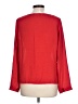Three Eighty Two 100% Polyester Red Long Sleeve Blouse Size L - photo 2