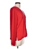 Three Eighty Two 100% Polyester Red Long Sleeve Blouse Size L - photo 4