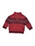 OshKosh B'gosh 100% Cotton Chevron-herringbone Red Pullover Sweater 6-9 MO / 9 MO - photo 1