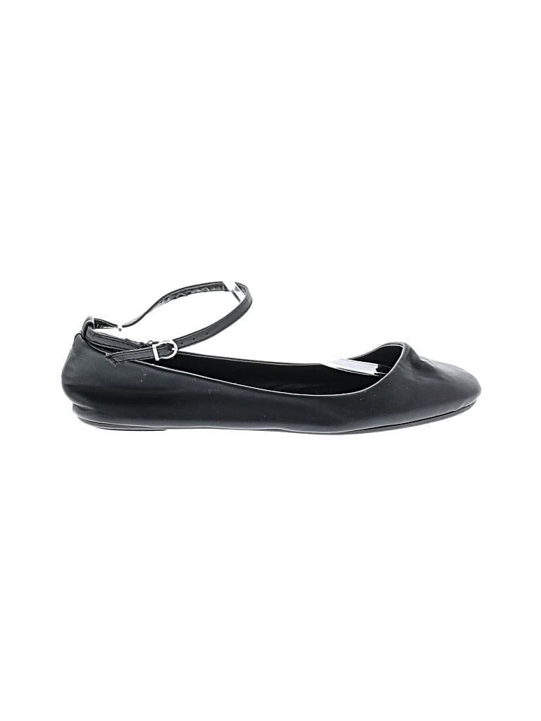 Pre-owned Rouge Flats In Black