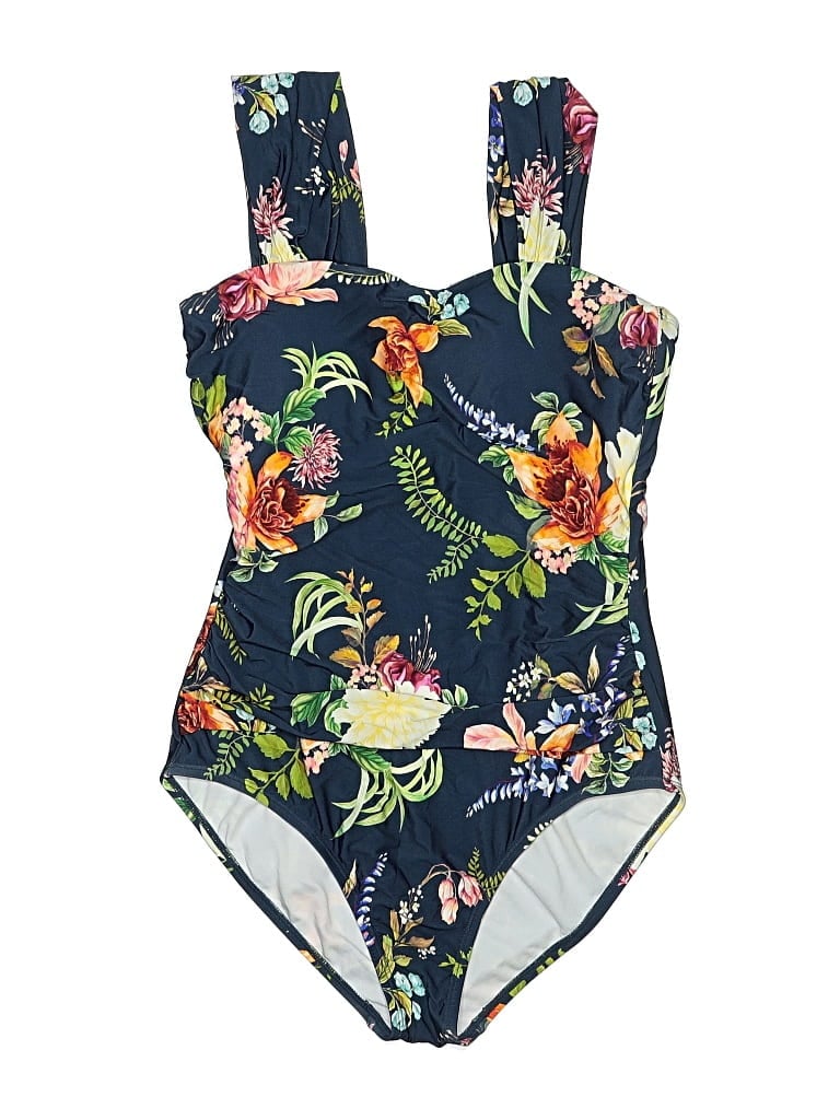 Pre-owned Jantzen One Piece Swimsuit In Blue