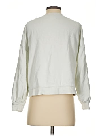 Madewell Hemp-Cotton V-Neck Sweatshirt (view 2)