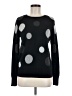 Chelsea & Theodore Polka Dots Black Pullover Sweater Size M - photo 1