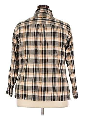 Fashion Bug Long Sleeve Button-Down Shirt (view 2)