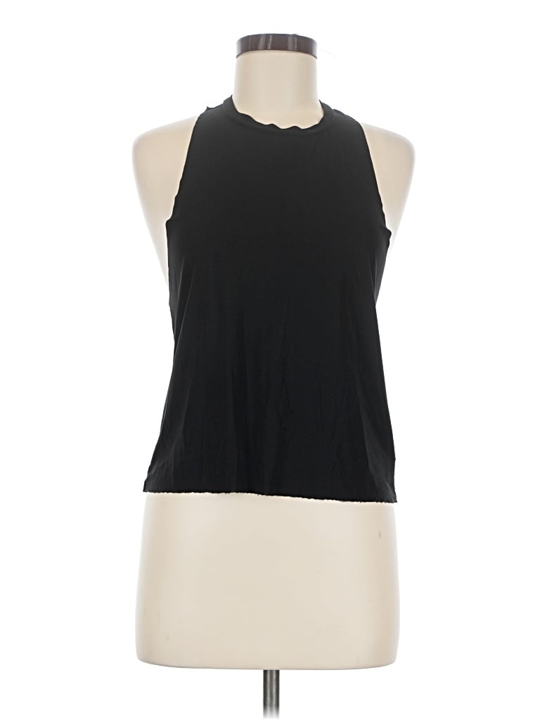 Pre-owned Onzie Tank Top Black Halter Neckline Tops