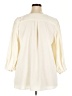 Roaman's Ivory 3/4 Sleeve Button-Down Shirt Size 18w - photo 2