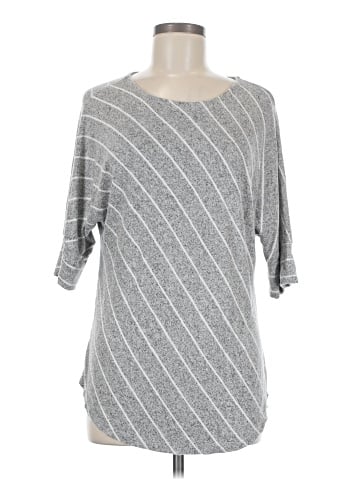 Always Indigo 3/4 Sleeve Top (view 1)