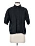 Cos 100% Linen Black Short Sleeve Blouse Size 2 - photo 1