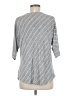 Always Indigo Silver 3/4 Sleeve Top Size M - photo 2