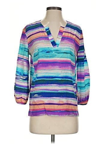Amanda Uprichard 3/4 Sleeve Silk Top (view 1)