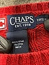 Chaps 100% Cotton Red Pullover Sweater Size 12 - 14 - photo 3