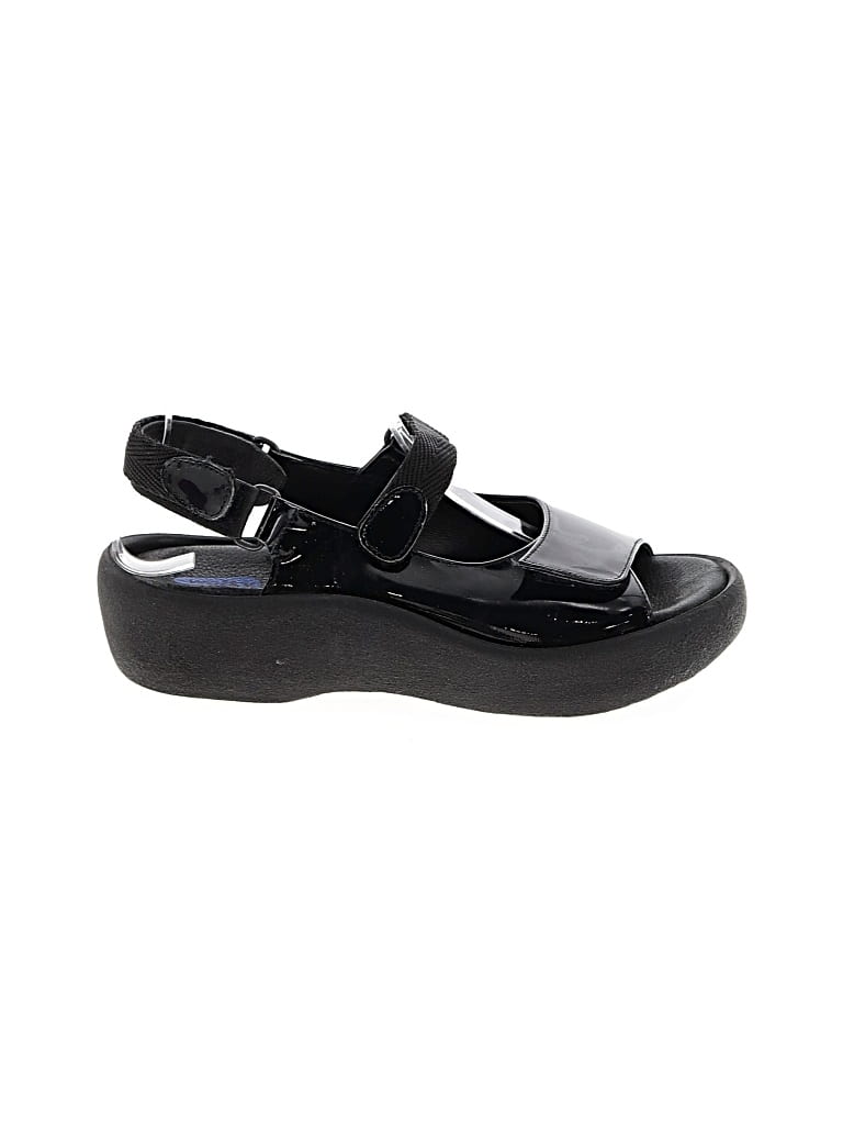 Pre-owned Wolky Sandals In Black