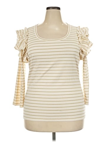 Lauren by Ralph Lauren 3/4 Sleeve Top (view 1)