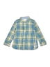 Mini Boden 100% Cotton Plaid Blue Long Sleeve Button-Down Shirt Size 3 - 4 - photo 1