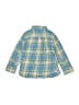 Mini Boden 100% Cotton Plaid Blue Long Sleeve Button-Down Shirt Size 3 - 4 - photo 2