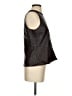 Ann Taylor 100% Polyester Black Sleeveless Blouse Size S - photo 4