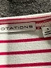 Notations Stripes Red Sleeveless T-Shirt Size S - photo 7