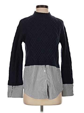 Aqua Turtleneck Sweater (view 1)