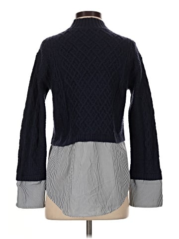Aqua Turtleneck Sweater (view 2)