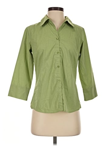 ALC ATLAST CLASSICS 3/4 Sleeve Button-Down Shirt (view 1)